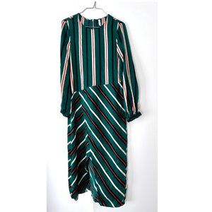Zara green stripe dress / Size XS